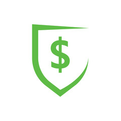 financial illustration vector with money logo