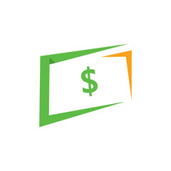 financial illustration vector with money logo