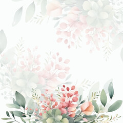 colorful colourful floral flower beautiful and elegant floral wedding invitation card template