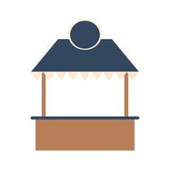 Hand drawn flat food festival