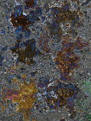 Creative abstract, textured art for media or art projects or background