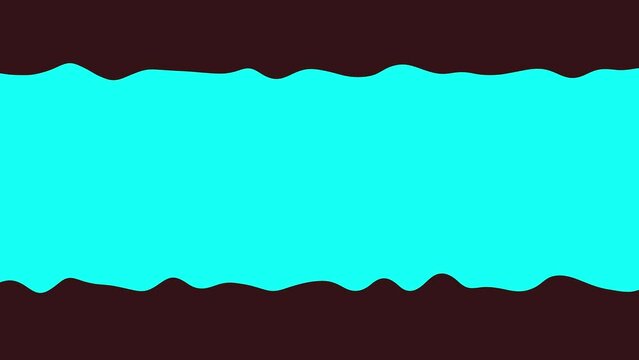 abstract background with cyan waves