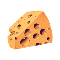Fresh gourmet cheddar cheese slice