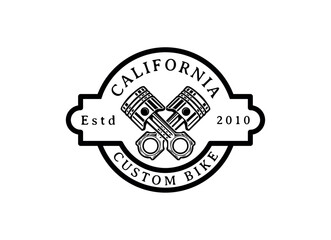 American Motorcycle Club Logo Design Vector Isolated. Ready made logo template set vector isolated