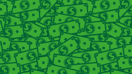 Flat money background vector illustration