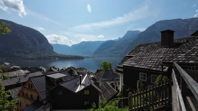 Hallstatt old village and Hallstatter lake, the best travel place in Austria