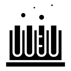 The Black Chemical Icon Symbol is Perfect as an Additional Element to your Design