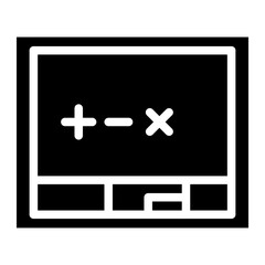 Fototapeta premium The Black Math School Icon Symbol is Perfect as an Additional Element to your Design