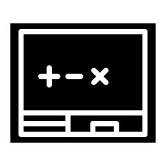 Fototapeta premium The Black Math School Icon Symbol is Perfect as an Additional Element to your Design