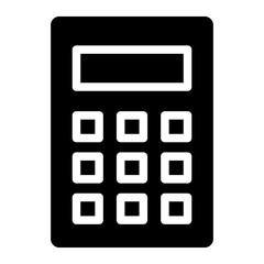 The Black Calculator Icon Symbol is Perfect as  an Additional Element to your Design