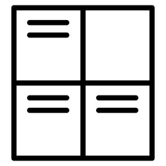 The Black Library Icon Symbol is Perfect as an Additional Element to your Design