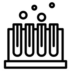 The Black Chemical Icon Symbol is Perfect as an Additional Element to your Design