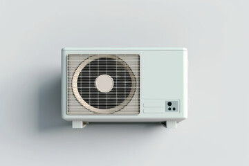 Industrial air conditioner for the building. Background with selective focus. AI generated, human enhanced