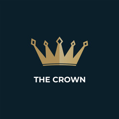 crown king queen vector template. royal luxury icon symbol graphic illustration.