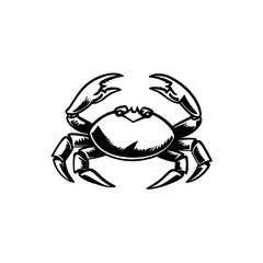 Handdrawn Crab Illustration Logo