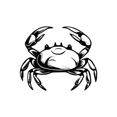 Handdrawn Crab Illustration Logo