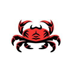 Handdrawn Crab Illustration Logo