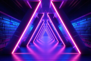 Naklejka premium abstract futuristic background with pink blue glowing neon moving high speed wave lines and bokeh lights. Data transfer Data Connection concept Fantastic wallpaper