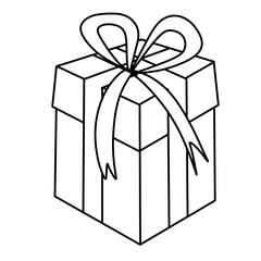 christmas illustration hand drawn black stripes