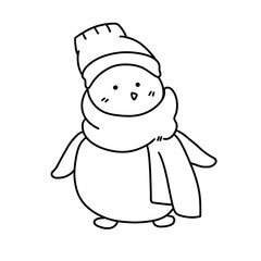 christmas illustration hand drawn black stripes