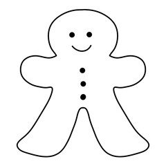 christmas illustration hand drawn black stripes