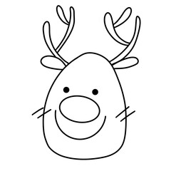 christmas illustration hand drawn black stripes