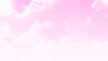 Obraz na płótnie Canvas Pink sky and white cloud detail. Sugar cotton pink clouds for design. Fantasy pastel background. photo