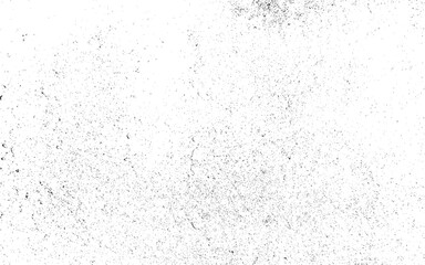 Grunge dust messy background. Distressed spray grainy overlay texture. Dirty powder rough empty cover template. Aged splatter crumb wall backdrop. Black grainy texture isolated on white background.