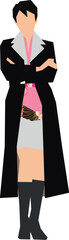 Standing Woman 81 Vector Illustration