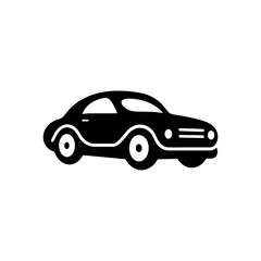 Cute Toy Car Logo Illustration