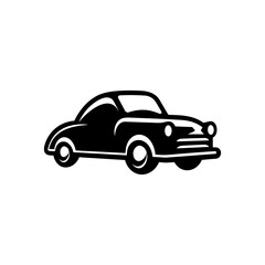 Cute Toy Car Logo Illustration