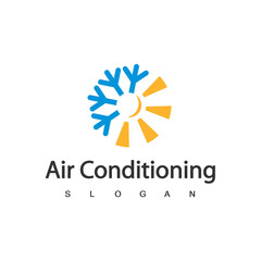 Air Conditioning Logo, HVAC Logo Concept