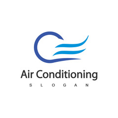 Air Conditioning Logo, HVAC Logo Concept