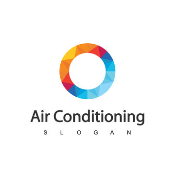 Air Conditioning Logo, HVAC Logo Concept