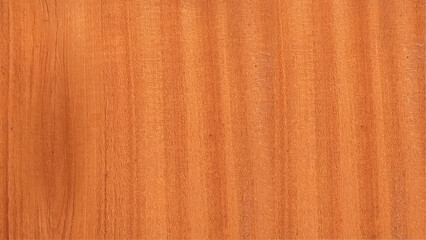Wood texture. Natural brown wooden lumber background. Teak wood plank with unique natural patterns for decoration. Vector