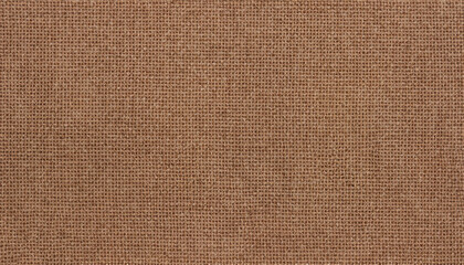 Brown cotton fabric texture background, seamless pattern of natural textile.