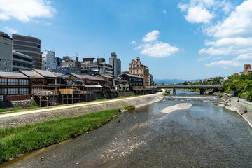 Obraz premium 鴨川納涼床・京都