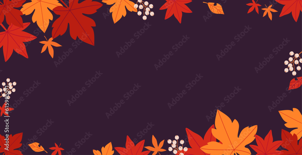 Canvas Prints autumn leaves background design