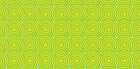 green seamless pattern with circles
