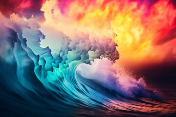 waves and clouds