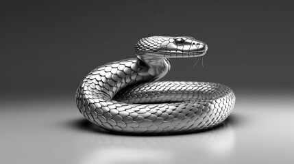 black and white snake