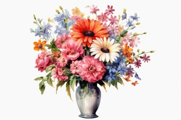 bouquet of flowers in vase