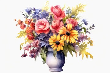Obraz premium bouquet of flowers in vase