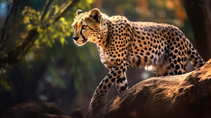 Fototapeta premium portrait of a leopard