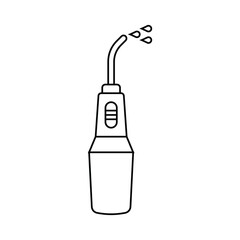 Oral irrigator icon design. isolated on white background. vector illustration