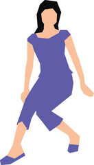 Seated Woman 12 Vector Illustration