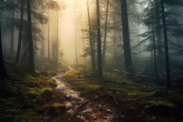 Fototapeta premium morning in the forest