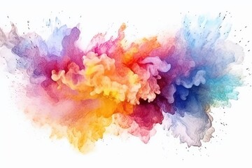 abstract watercolor background with splashes