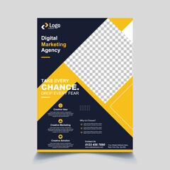 Poster flyer pamphlet brochure cover design presentation abstract modern, layout in A4 size