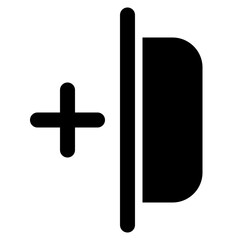 Fototapeta premium The icon adds a read section to notebooks with bookmarks